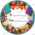 Christmas Chocolate Tub Label – Teacher Colourful To & From
