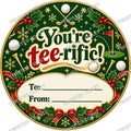 Christmas Chocolate Tub Label – Thanks for Helping Me Find My Swing – Golf Coach
