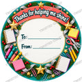Christmas Chocolate Tub Label – Thanks for Helping Me Shine – Teacher