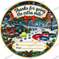 Christmas Chocolate Tub Label – Thanks for Wearing Out the Dog – Dog Walker