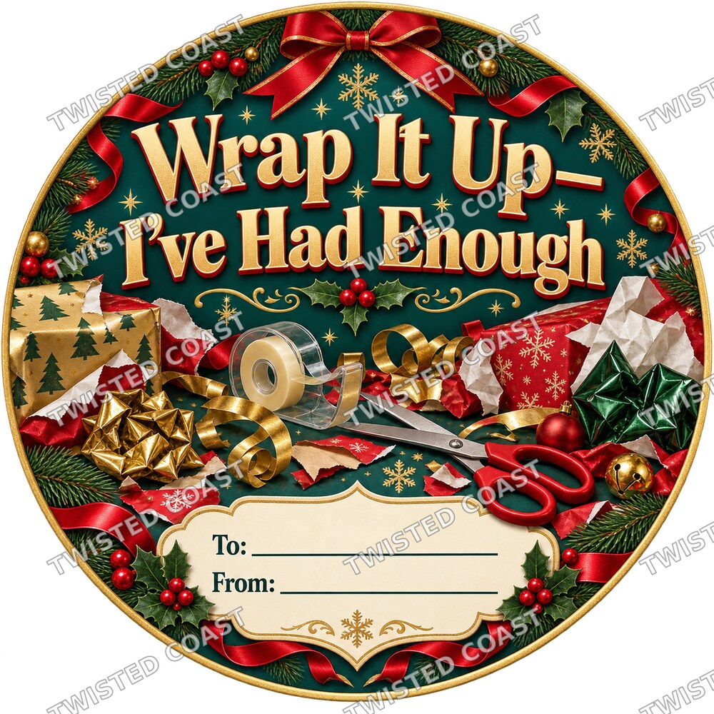Christmas Chocolate Tub Label – Wrap It Up