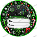 Christmas Chocolate Tub Label – Xbox Green To & From