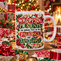 Watermarked Christmas mug mockup: Wrapping presents (and my patience)