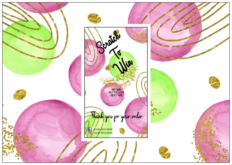 Scratch card design 1