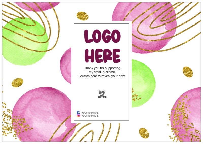 Scratch card design 3