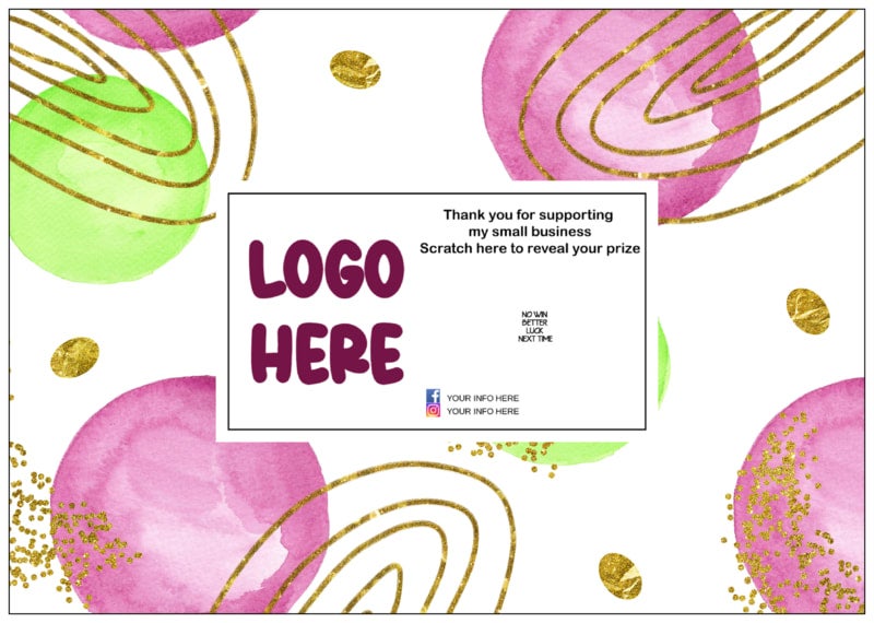 Scratch card design 4