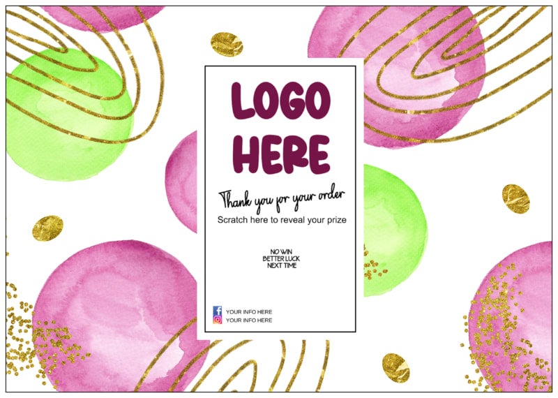 Scratch card design 6