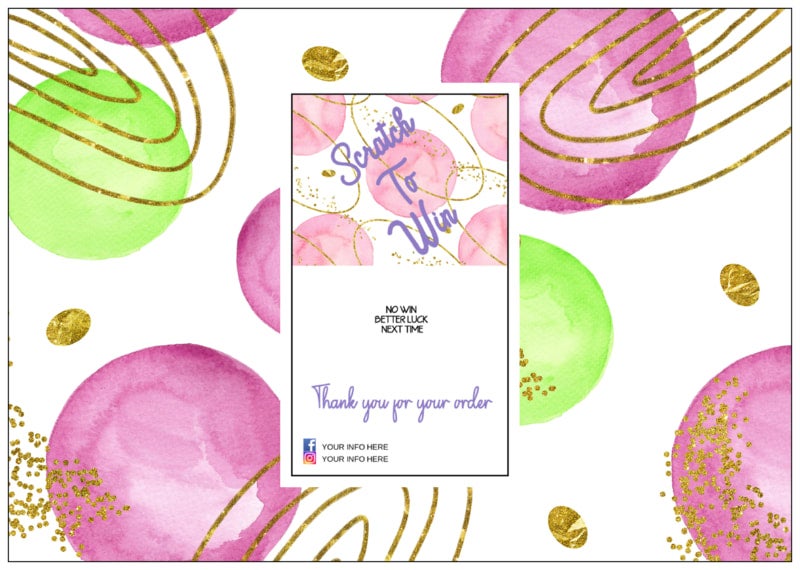 Scratch card design 7