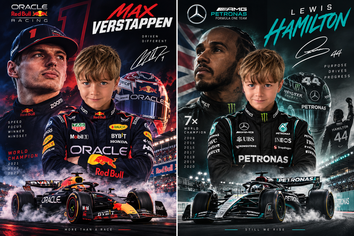 Personalised F1 inspired metal print design examples
