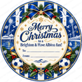 Brighton & Hove Albion fan Christmas chocolate tub label – watermarked product preview