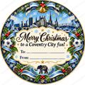 Coventry City fan Christmas chocolate tub label – watermarked product preview
