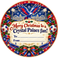 Crystal Palace fan Christmas chocolate tub label – watermarked product preview