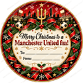 Manchester United fan Christmas chocolate tub label – watermarked product preview