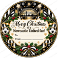 Newcastle United fan Christmas chocolate tub label – watermarked product preview