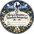 Tottenham Hotspur fan Christmas chocolate tub label – watermarked product preview