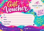 Personalised A6 gift voucher design 10