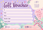 Personalised A6 gift voucher design 5