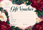 Personalised A6 gift voucher design 9