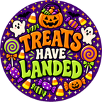 Halloween Happy Mail round label design 8