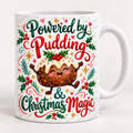 Christmas mug mockup: Powered by Pudding & Christmas Magic