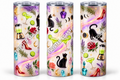 Practical Magic inspired witchy icon 20oz skinny tumbler shown from three angles