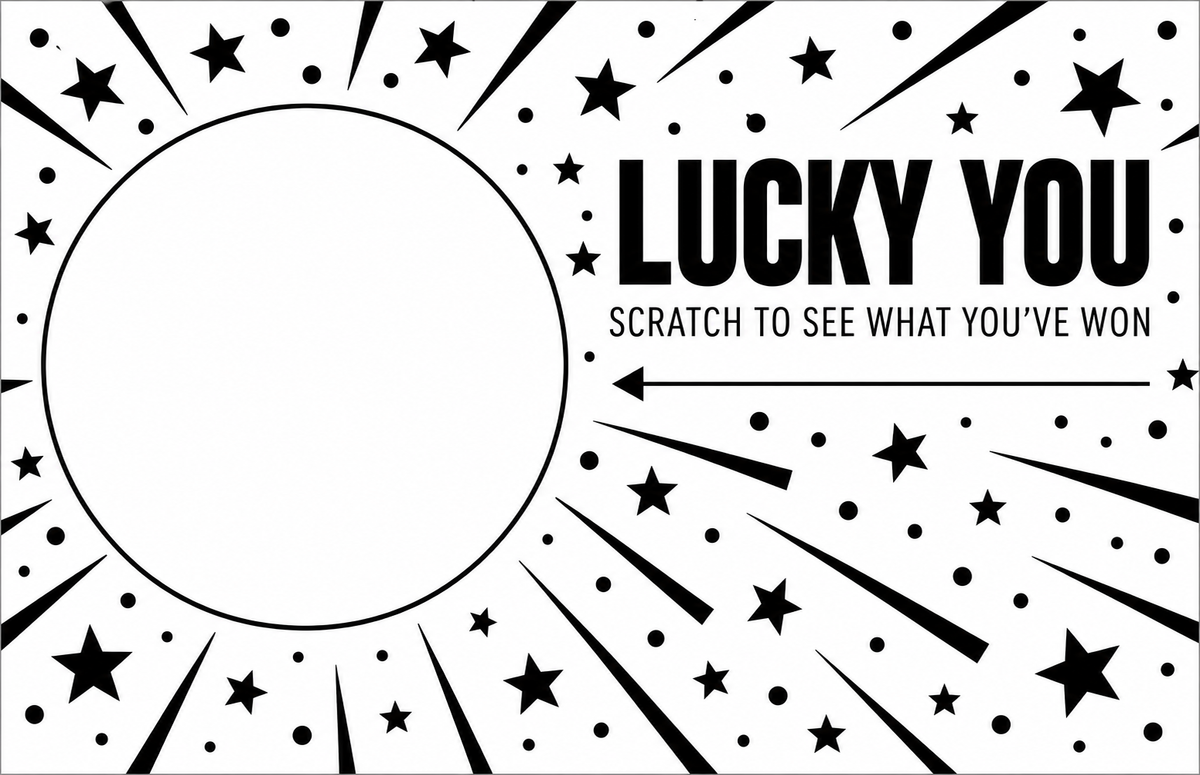 Scratch card design 8