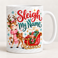 Christmas mug mockup: Sleigh My Name