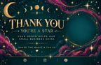 Personalised thank you card design 8 – business card size