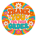 Thank you for your order round label design 3
