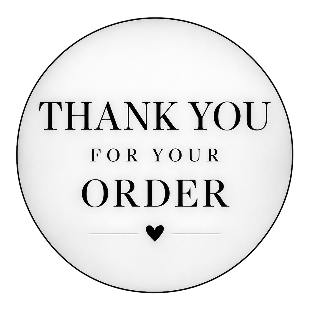 Thank you for your order round label design 4