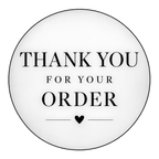 Thank you for your order round label design 4