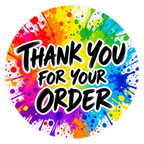 Thank you for your order round label design 6