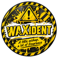 Waxident round label design 10