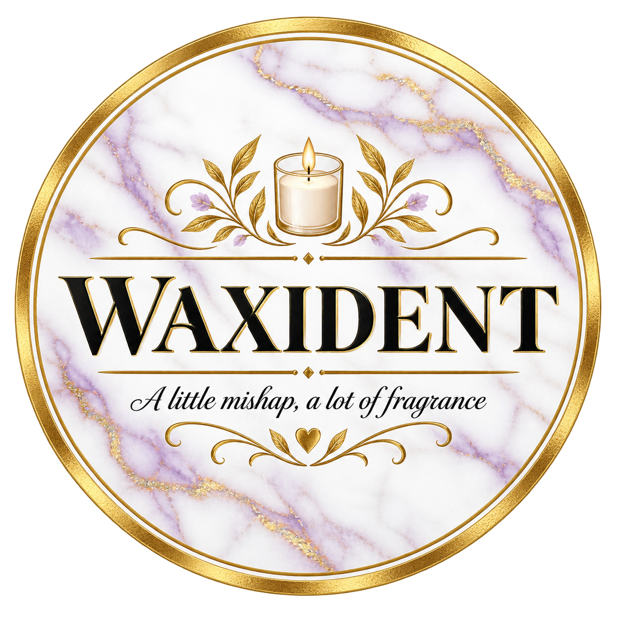 Waxident round label design 5