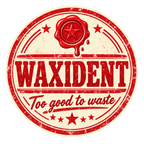 Waxident round label design 8